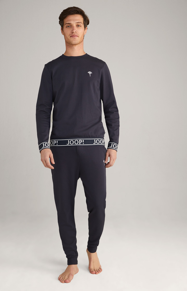 Loungewear Longsleeve in Dunkelblau