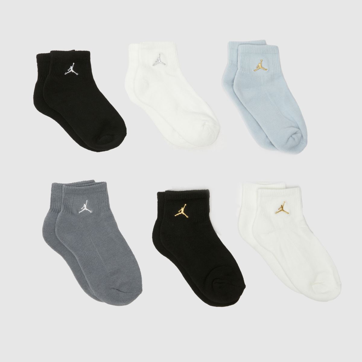 Nike Jordan többszínű gyerek mindennapi bokazokni 6 db-os