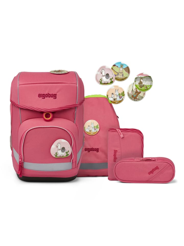 Ergobag Cubo Schulranzen-Set 5tlg. inkl. Klettie-Set in lamas in bärjamas günstig kaufen onesize