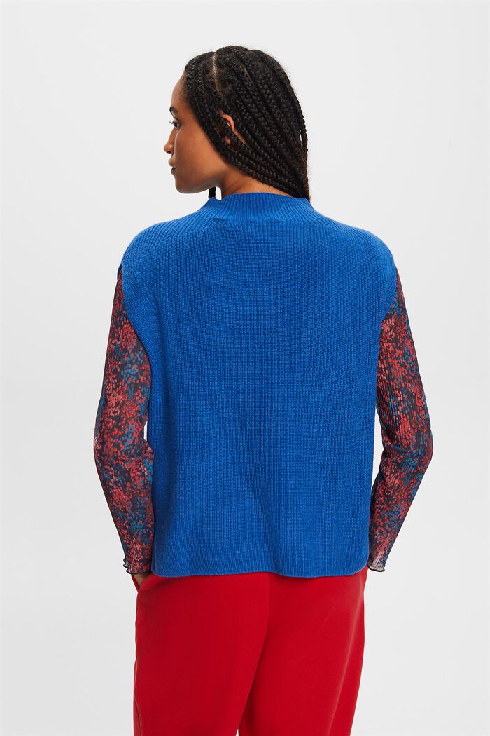 Rippstrickweste aus Wollmix