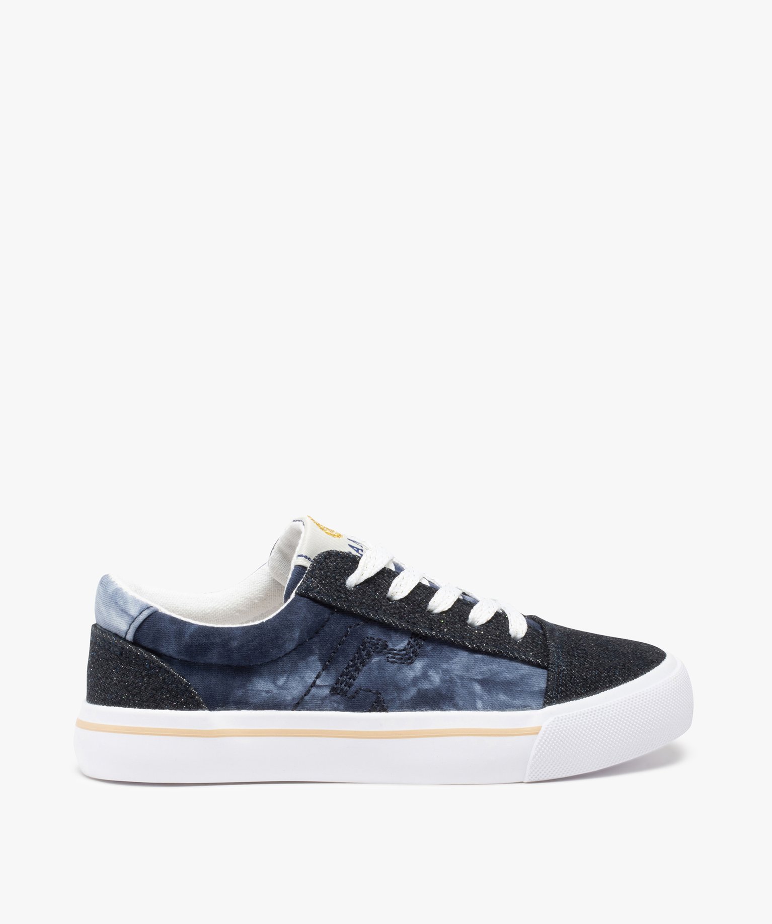 Baskets fille en toile denim et "tie and dye" – Camps United multicolore | GEMO