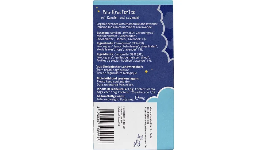 TeeFee Kräutertee Bio Gute Nacht 30 g