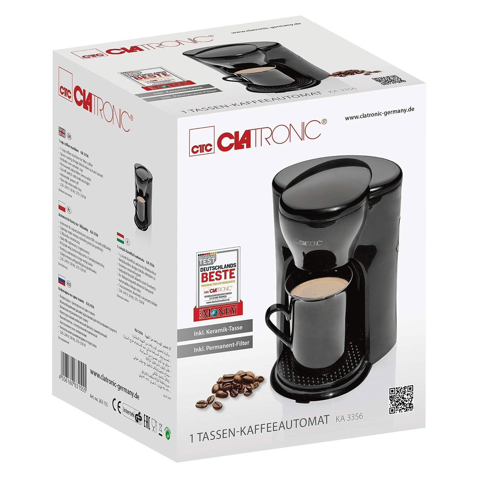 CLATRONIC Filterkaffeemaschine KA 3356