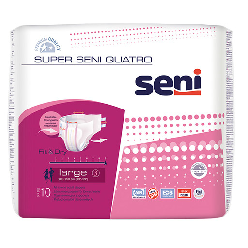 SENI Super Quatro Inkontinenzslip L  10 St