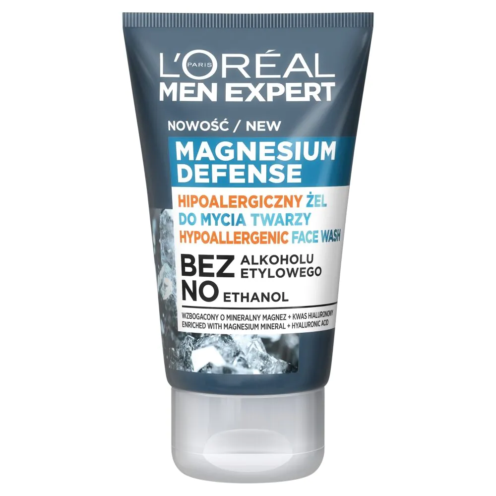„L'Oréal Men Expert“ hipoalerginis veido valomasis gelis su magnio apsauga