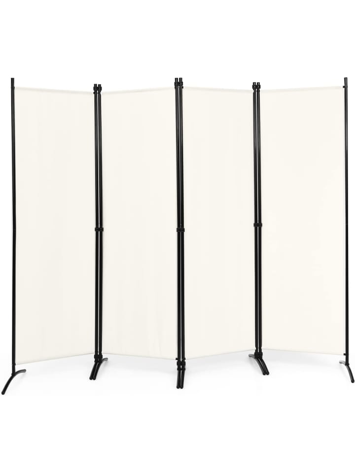 COSTWAY 4 tlg. Raumteiler 173cm in Beige günstig kaufen 220 cm