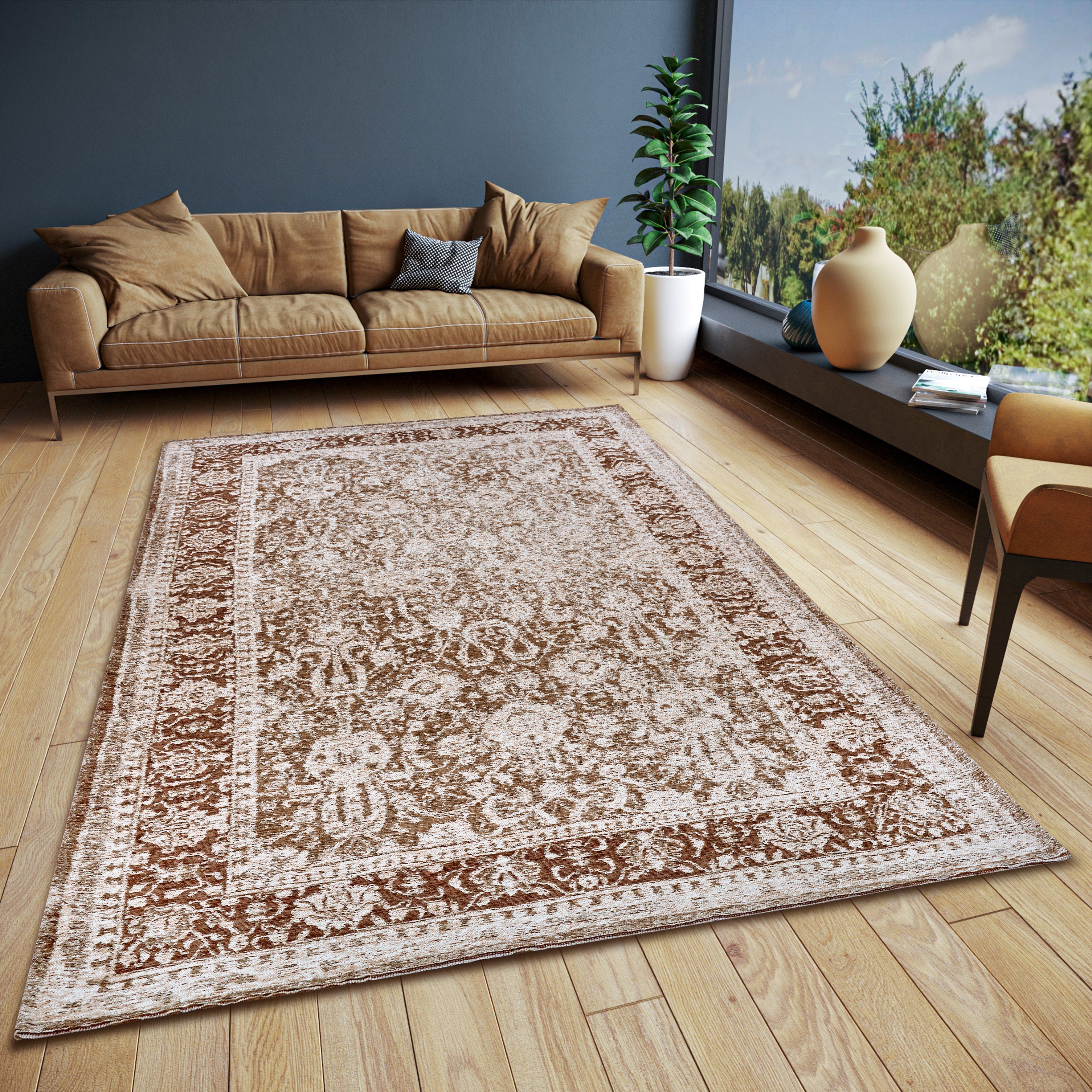 Teppich Aseno, HANSE Home, rechteckig, Höhe: 6 mm, Vintage, Orientalisch,Wohnzimmer, Flur, Anti-Slip Rücken, Klassisch