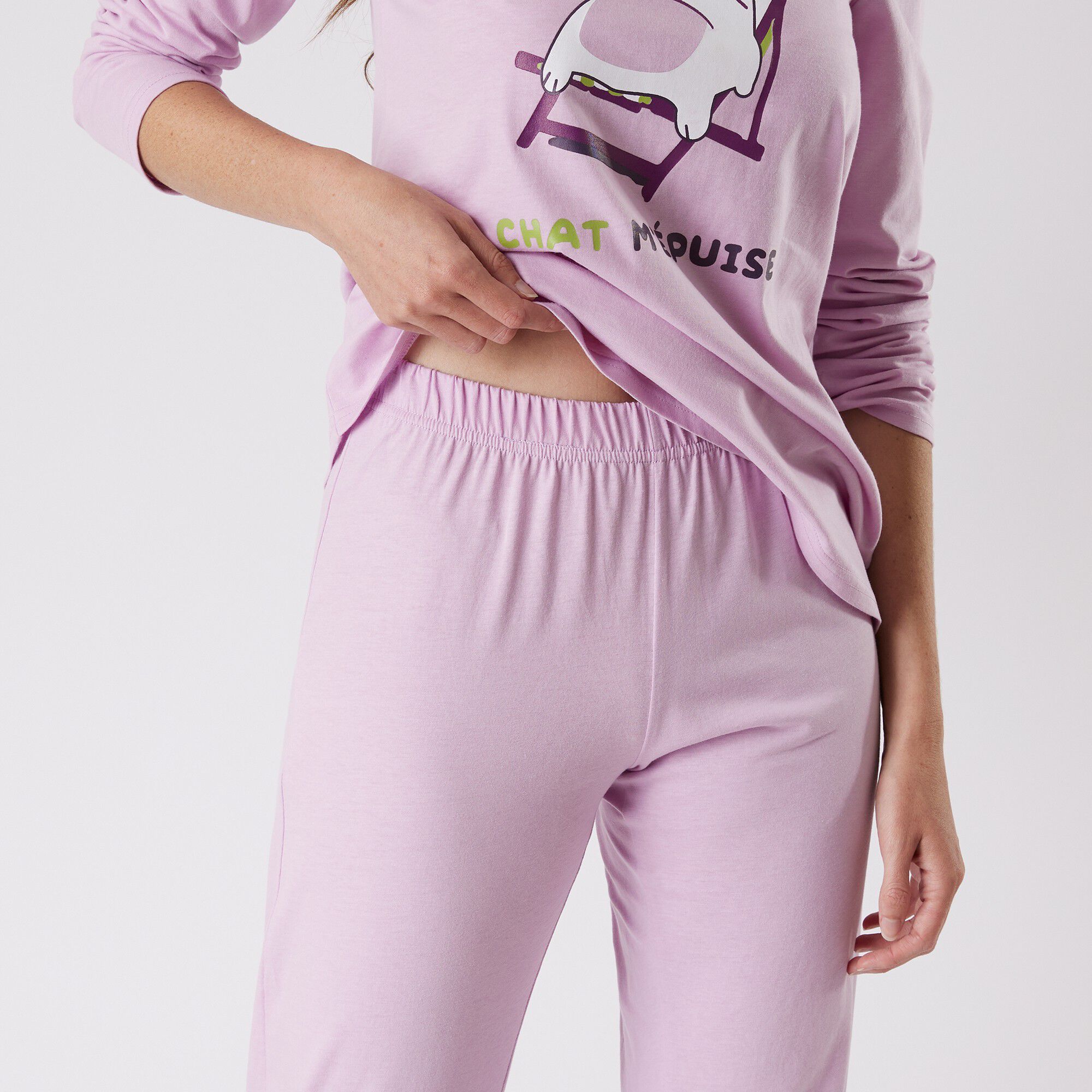 Pyjama manches longues imprimé 