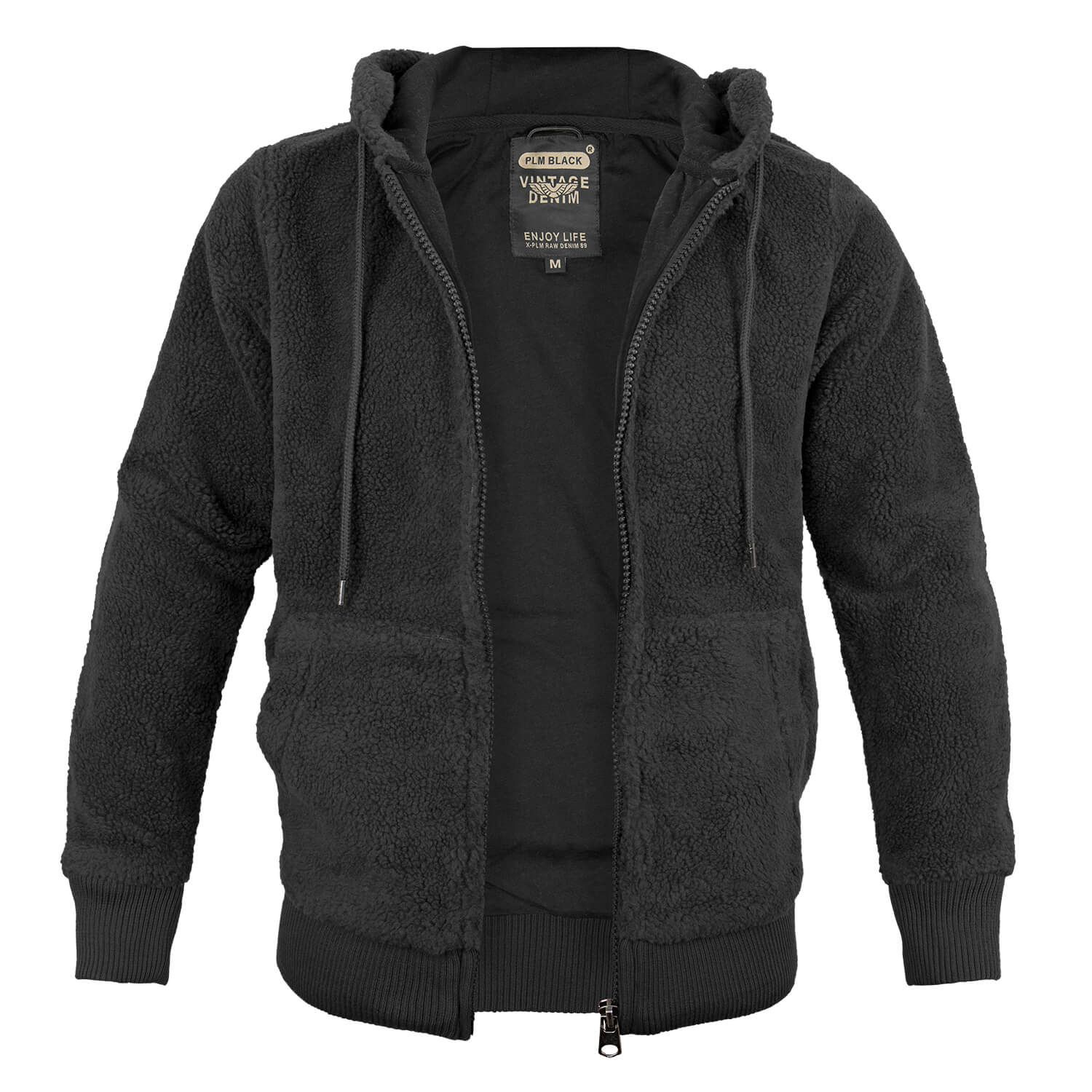 Teddyfleece Jacke mit Kapuze