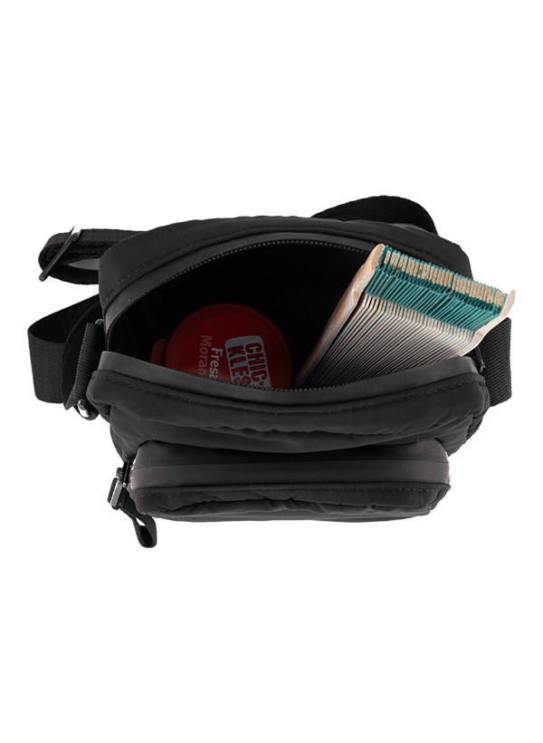 Marc O'Polo, Schultertasche, Mikrofaser wasserabweisend, schwarz