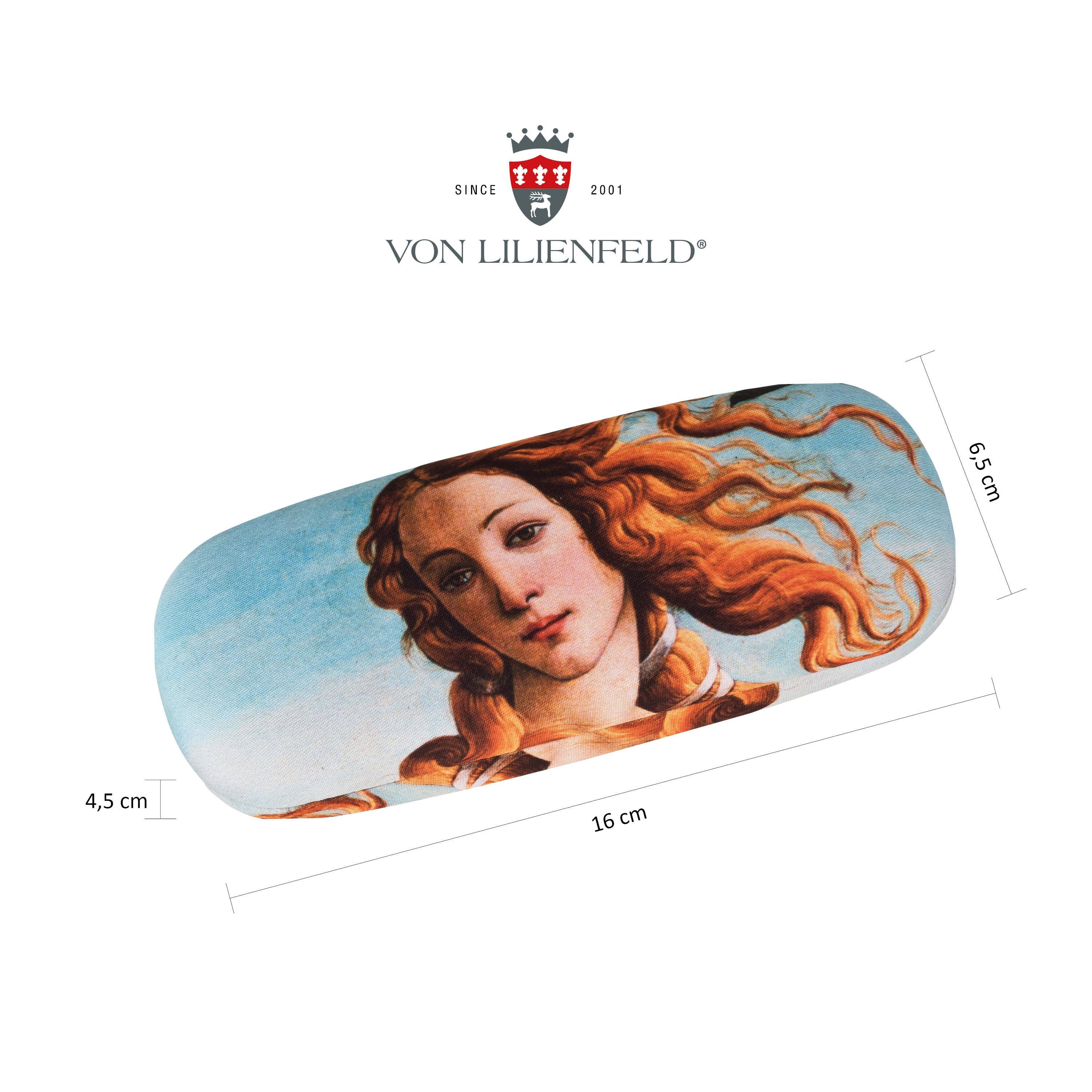 von Lilienfeld Brillenetui Brillenetui Botticelli: Geburt der Venus Kunst Hardcase, stabiles mit Mikrofaser bezogenes Hardcase