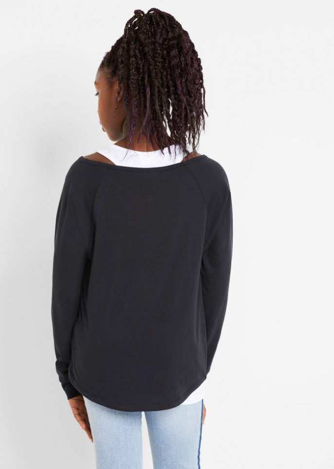 Mädchen Shirt mit Top (2-tlg. Set) aus Bio-Baumwolle