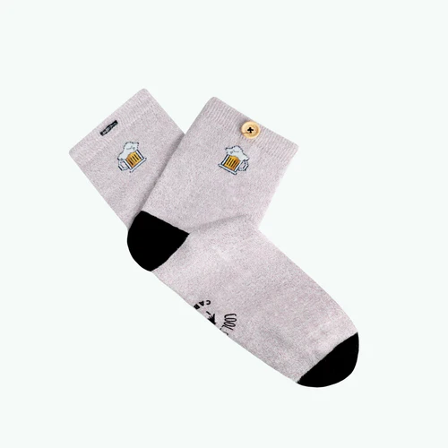 Sidonie & Enzo purple lurex socks