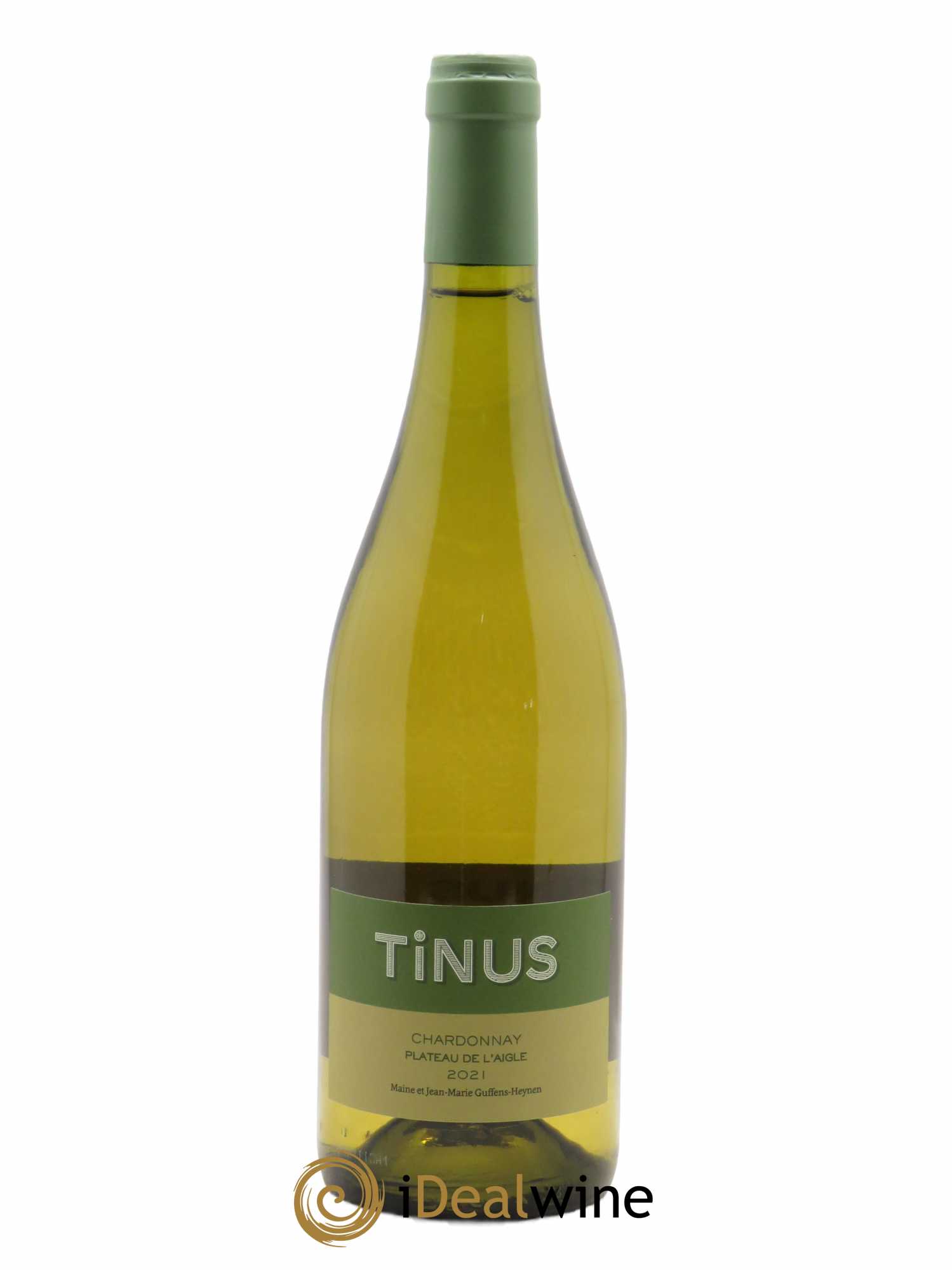 Vin de France Château des Tourettes Tinus Chardonnay Plateau de l'Aigle Jean-Marie Guffens  2021 - Lot de 1 Bouteille