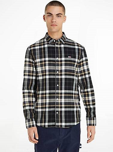 TOMMY-JEANS Herren Hemd Langarm