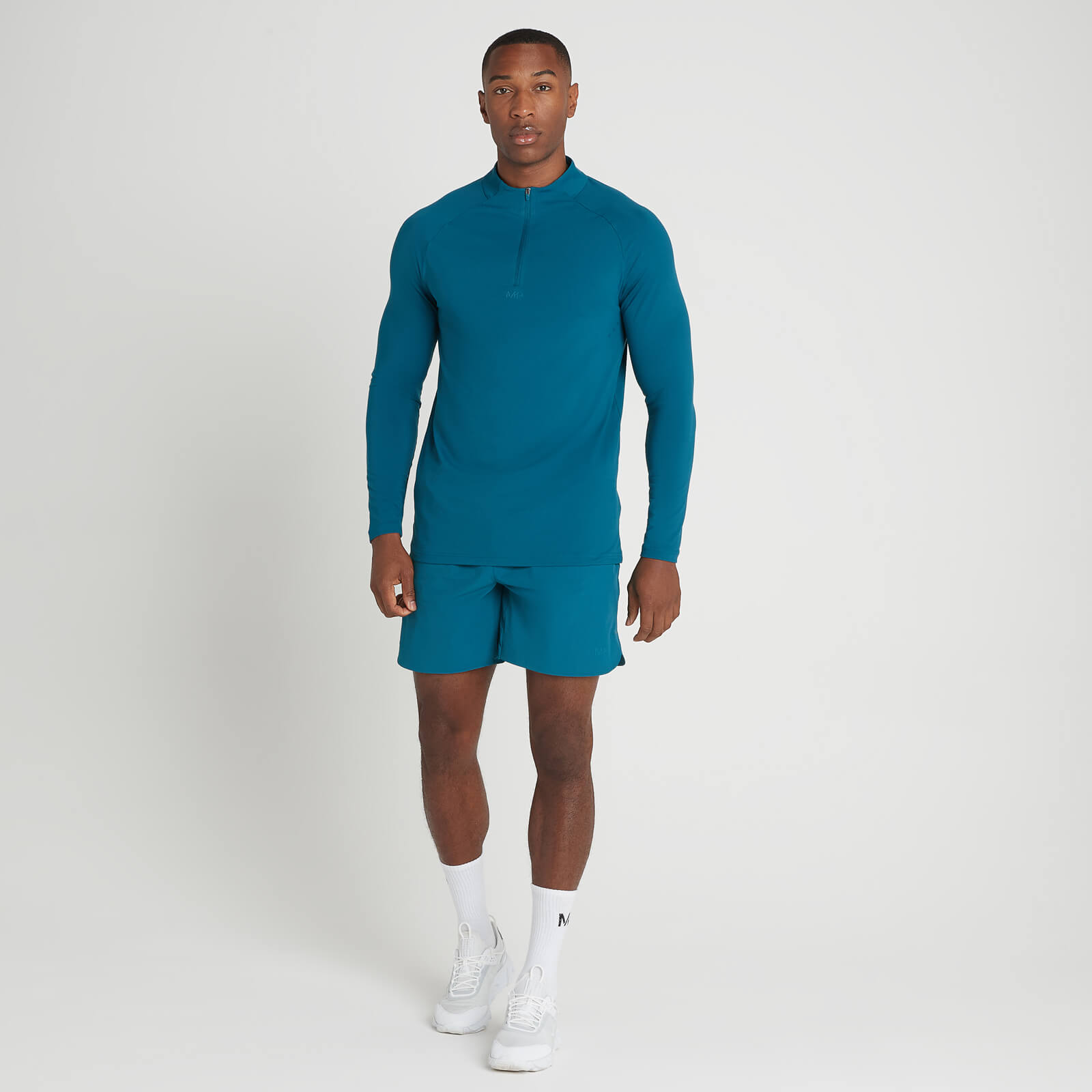 Haut à fermeture éclair ¼ MP Tempo Ultra pour hommes – Bleu sarcelle