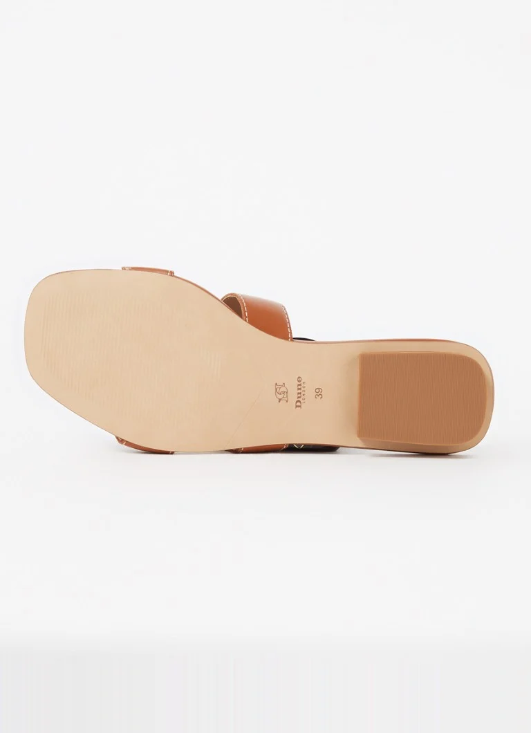 Dune London Weite Passform Loupe Lederpantoffel