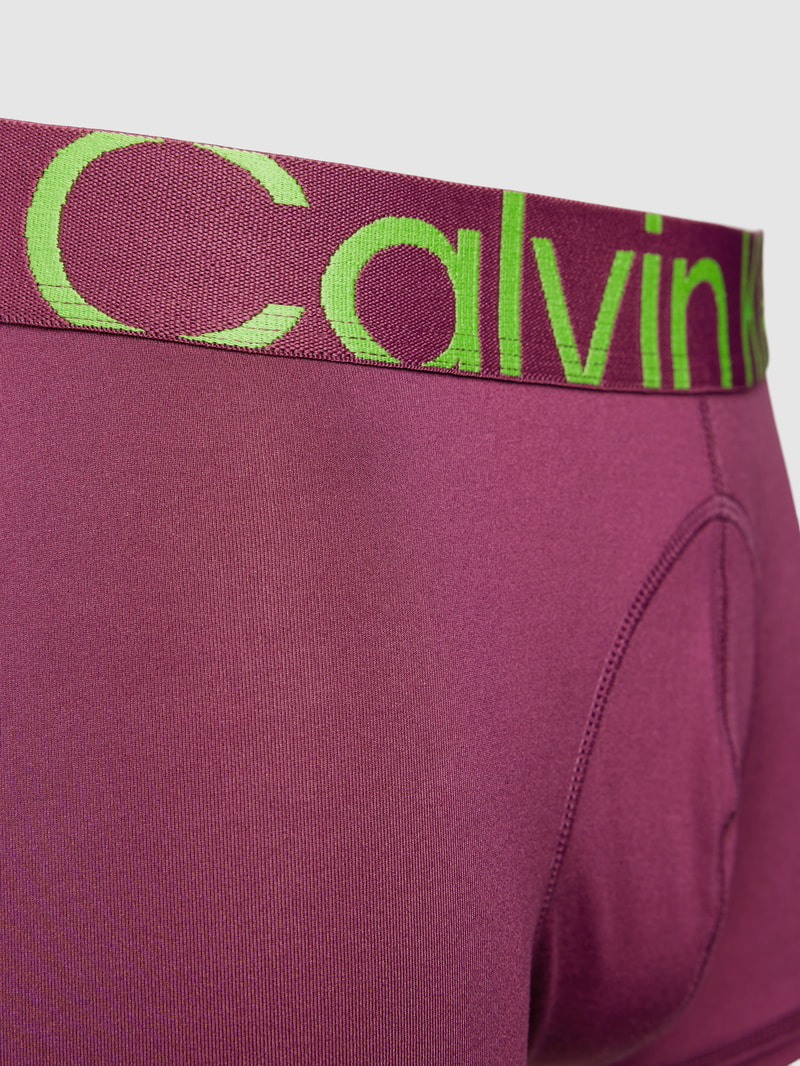 Trunks mit elastischem Logo-Bund in pflaume
