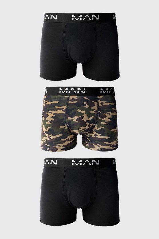 3er-Pack Boxershorts mit Camouflage-Print