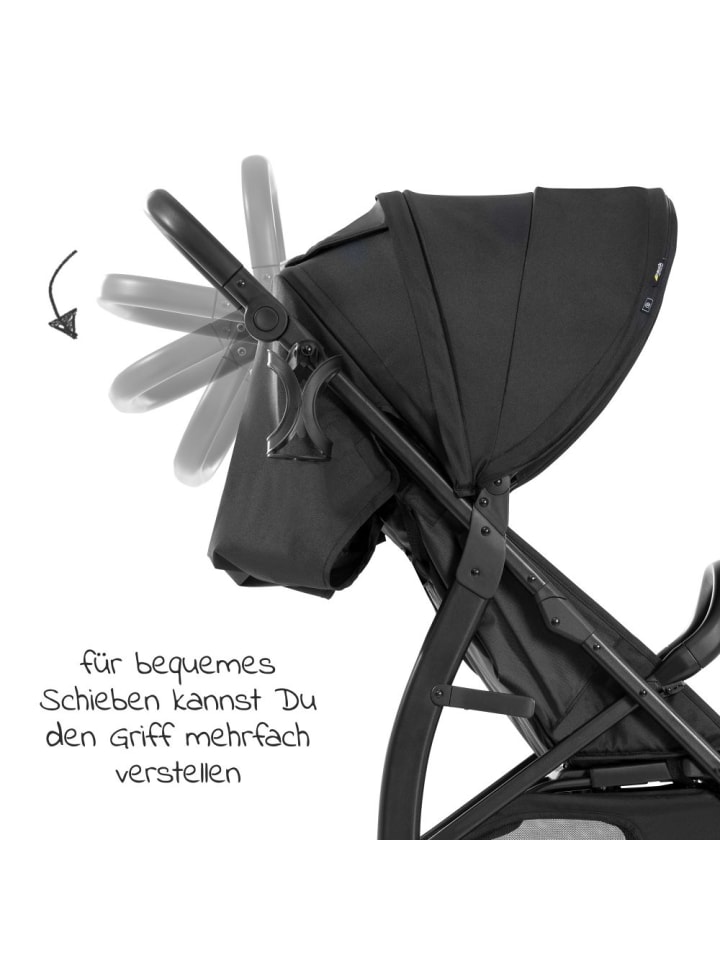 Hauck Buggy Rapid 4D AIR (bis 25 kg) - mit Luftreifen, in schwarz günstig kaufen onesize