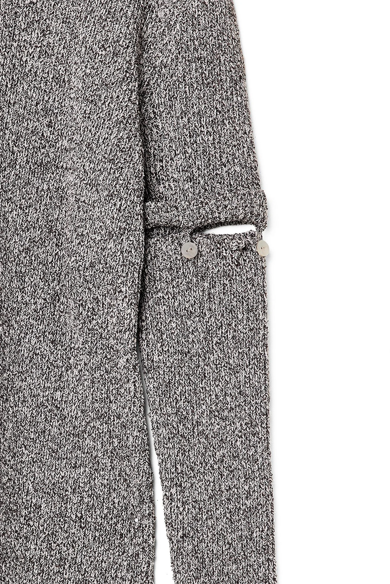 Strickkleid mit abnehmbaren Ärmeln