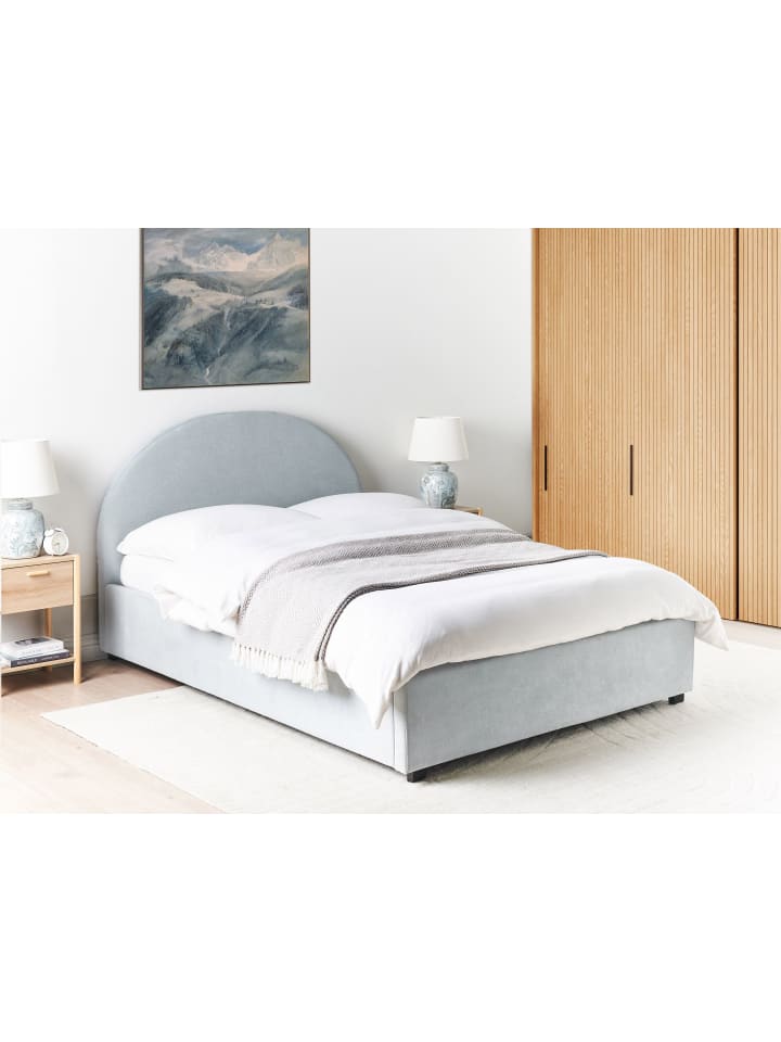 Beliani Doppelbett VAUCLUSE in Blau - (W) 154 x (H) 112 x (L) 214 cm günstig kaufen onesize
