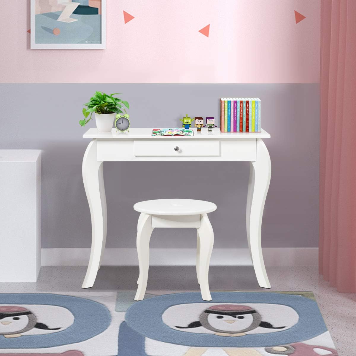 Costway COSTWAY Kinder Schminktisch
