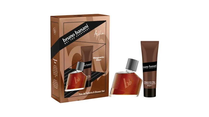 bruno banani Magnetic Man Eau de Toilette + Duschgel Geschenkpackung
