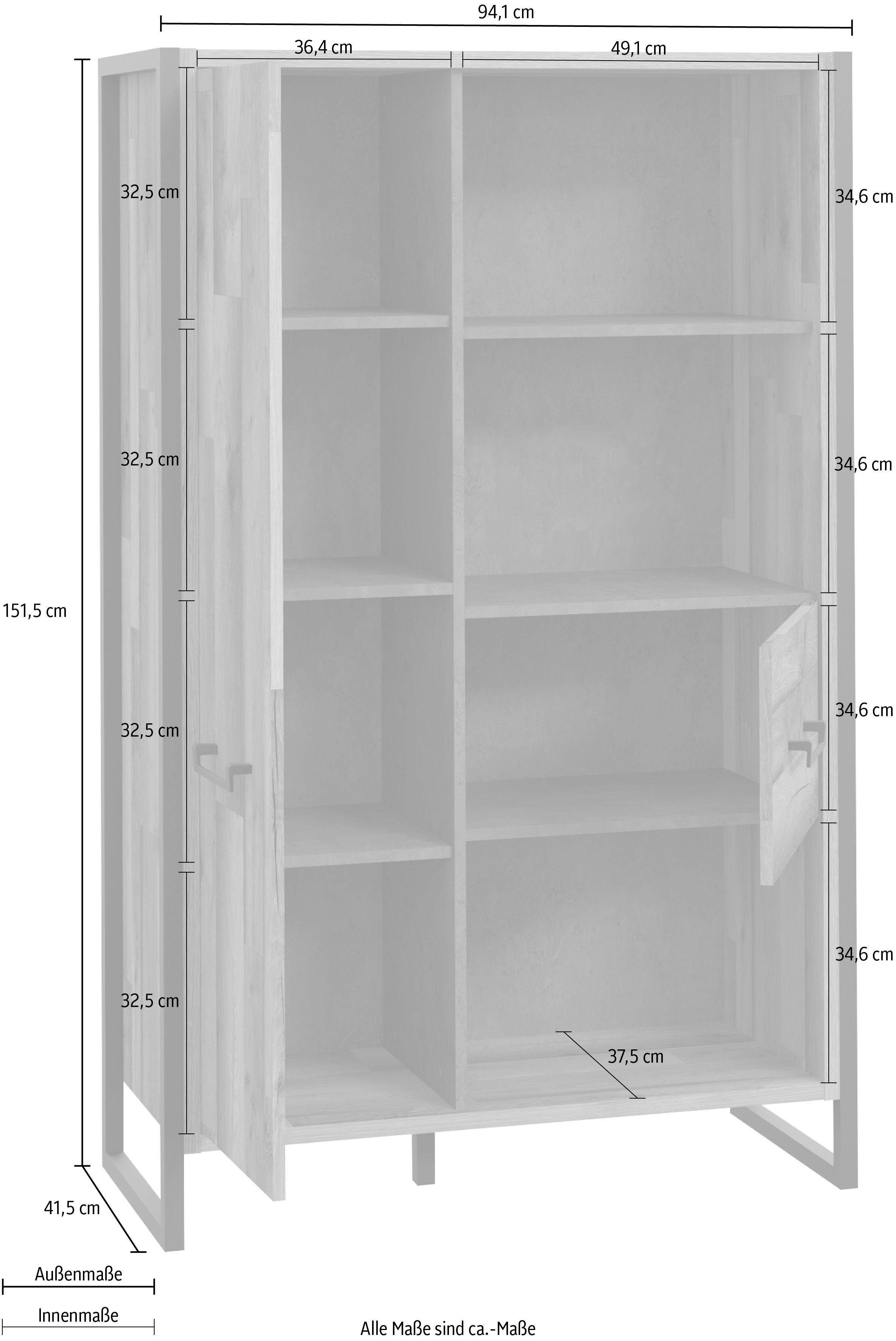 FORTE Aktenregal HUD, Breite 94 cm