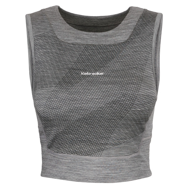 WOMEN ZONEKNIT CROPPED BRA-TANK GEODETIC Damen - Sport BH