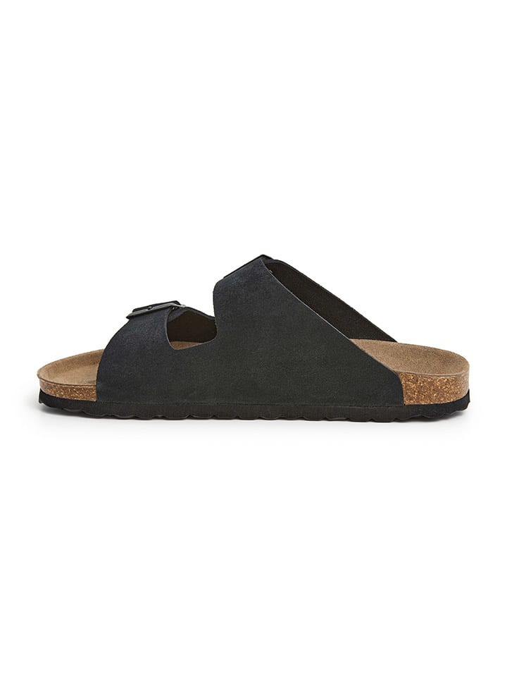 SABOKETS Leder-Pantoletten in Schwarz günstig kaufen