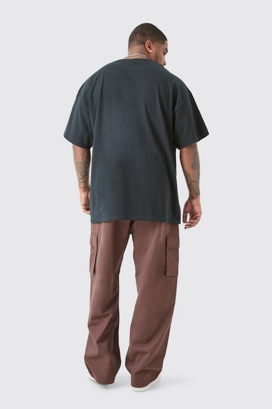 Plus Oversize T-Shirt mit lizenziertem Nirvana-Print