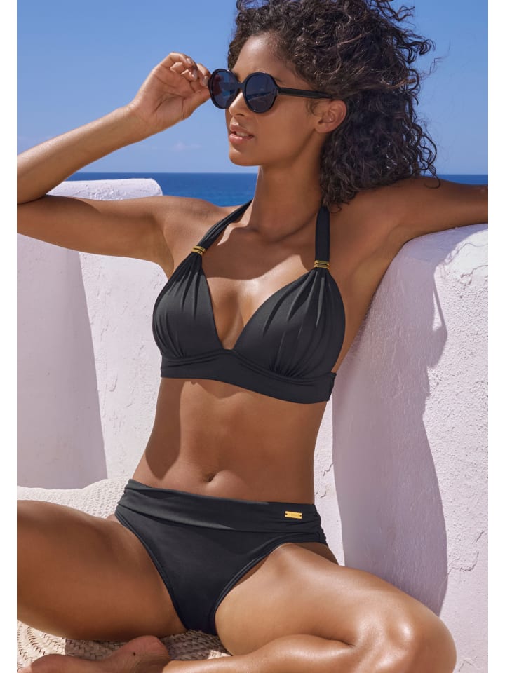 LASCANA Triangel-Bikini in schwarz günstig kaufen