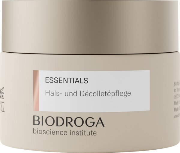 Biodroga Bioscience Institute Essentials Hals und Dekollete Pflege  Dekolletécreme