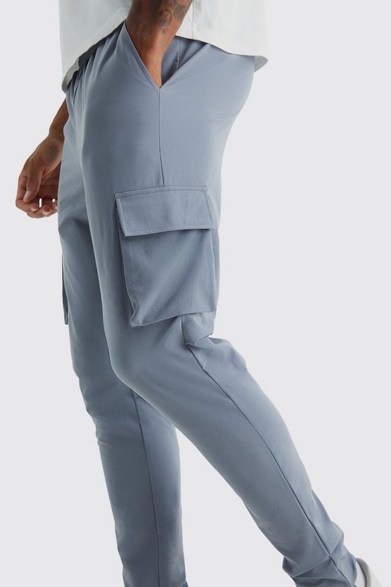 Tall elastische Skinny Stretch Cargo-Hose