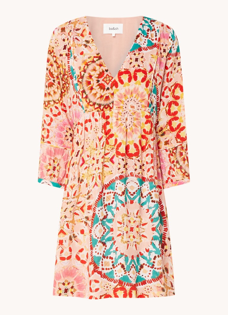 Vestido túnica corto Lorenza de ba&sh con estampado