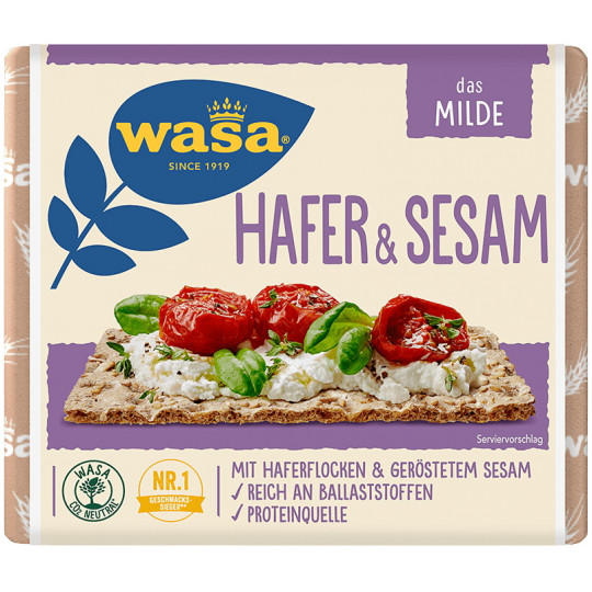 Wasa Knäckebrot Hafer & Sesam 230G