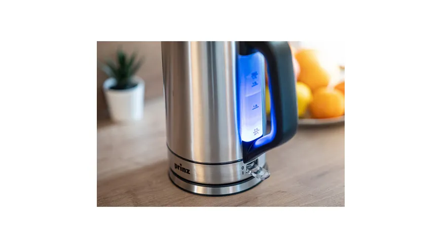 PRINZ Wasserkocher Edelstahl PZ-EWK1 silber