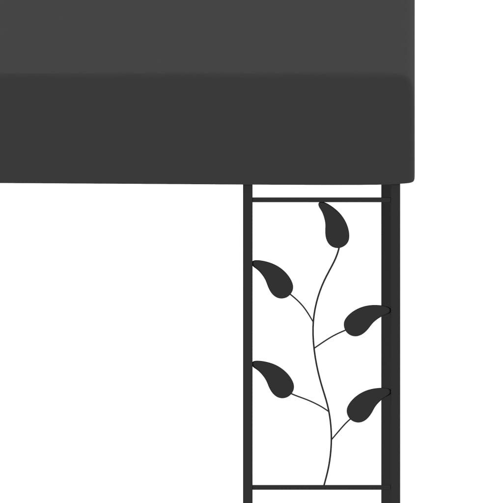 vidaXL Partyzelt Wand-Pavillon 3x3x2,5 m Anthrazit
