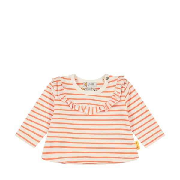 T-Shirt langarm, orange für Mädchen