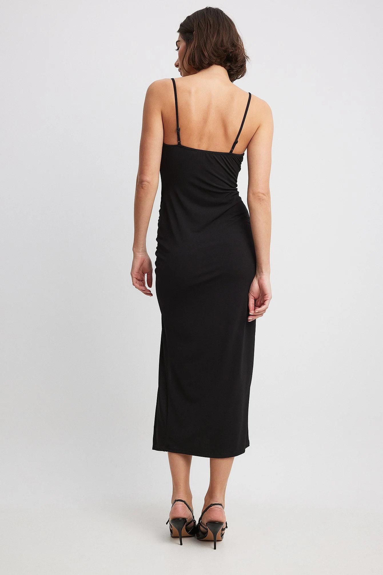 Gerafftes Jerseykleid
