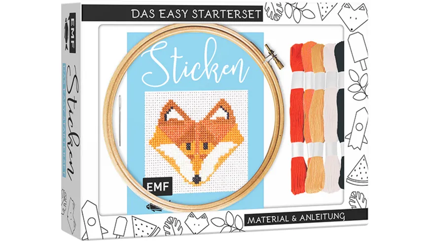 Sticken – das Easy Starterset für dekorative Kreuzstichmotive
