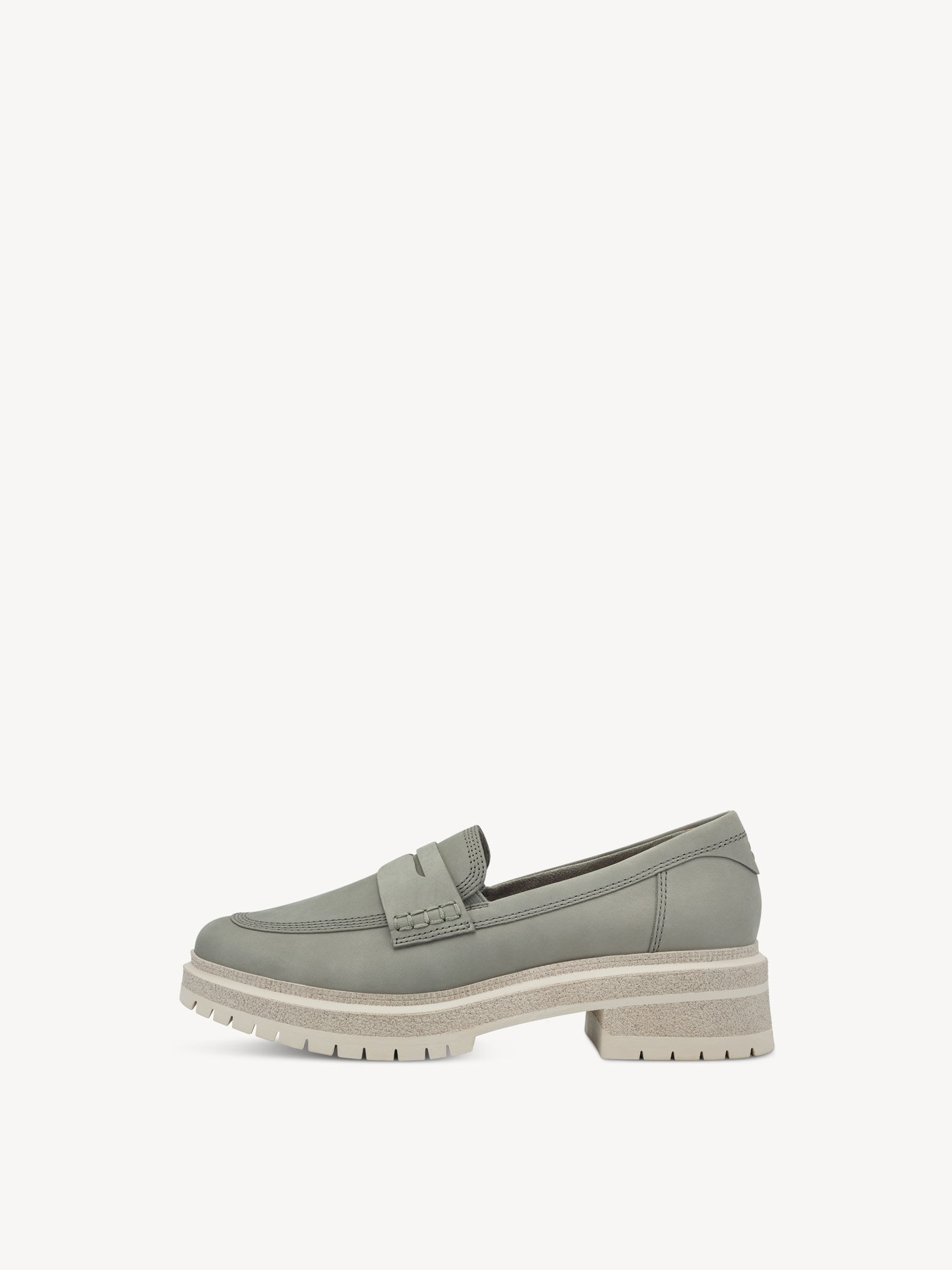 Slipper en cuir - vert