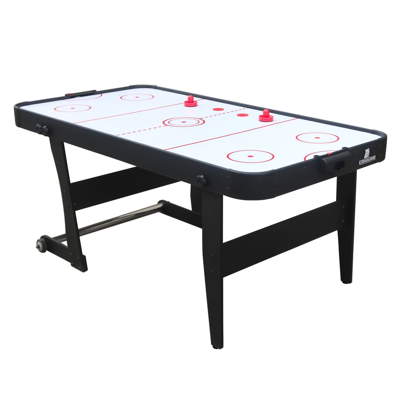 Cougar Icing XL faltbarer Airhockey Tisch Schwarz