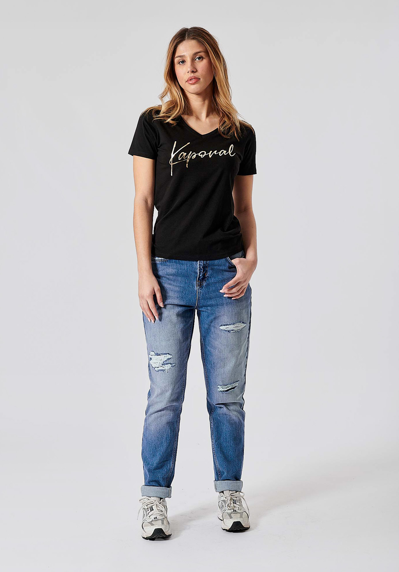 FRAN   T-shirt noir Femme