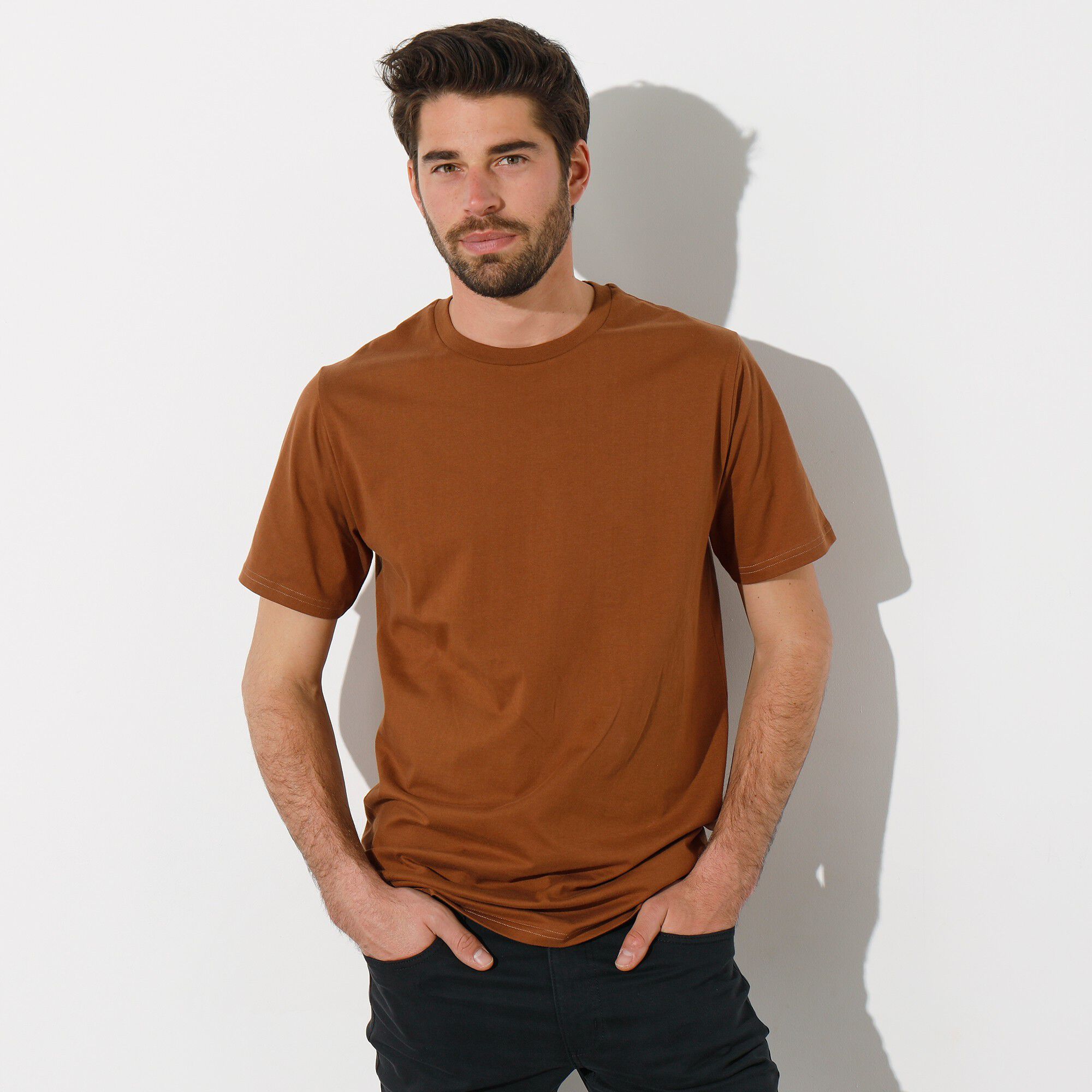 T-shirt col rond manches courtes
