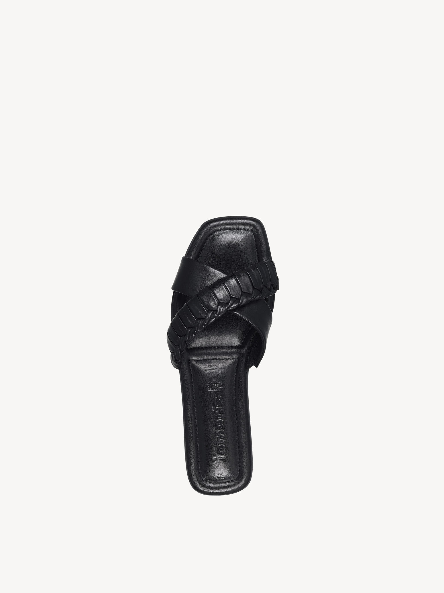 Mule en cuir - noir