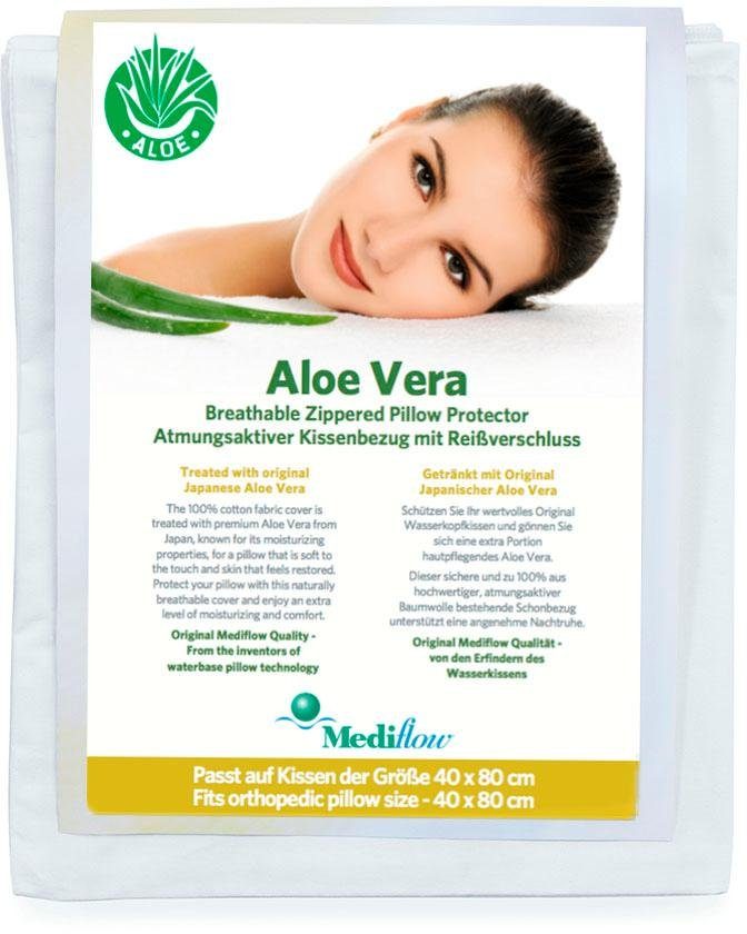Mediflow Wasserkissen Mediflow Aloe Vera Kombipack - Kissen+Bezug 5223 40x80cm, 2-tlg.