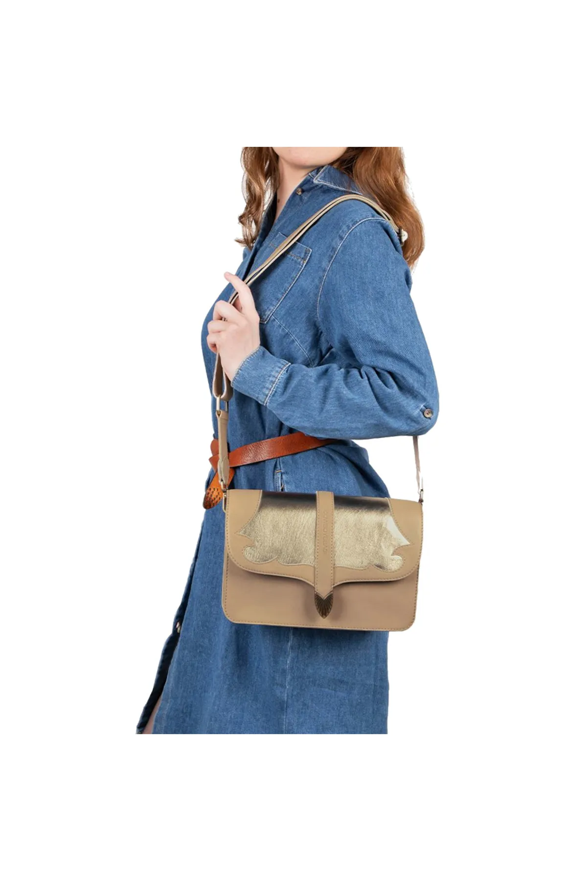 Cowboysbag  Valley Damen Umhängetasche Beige 3433-000490