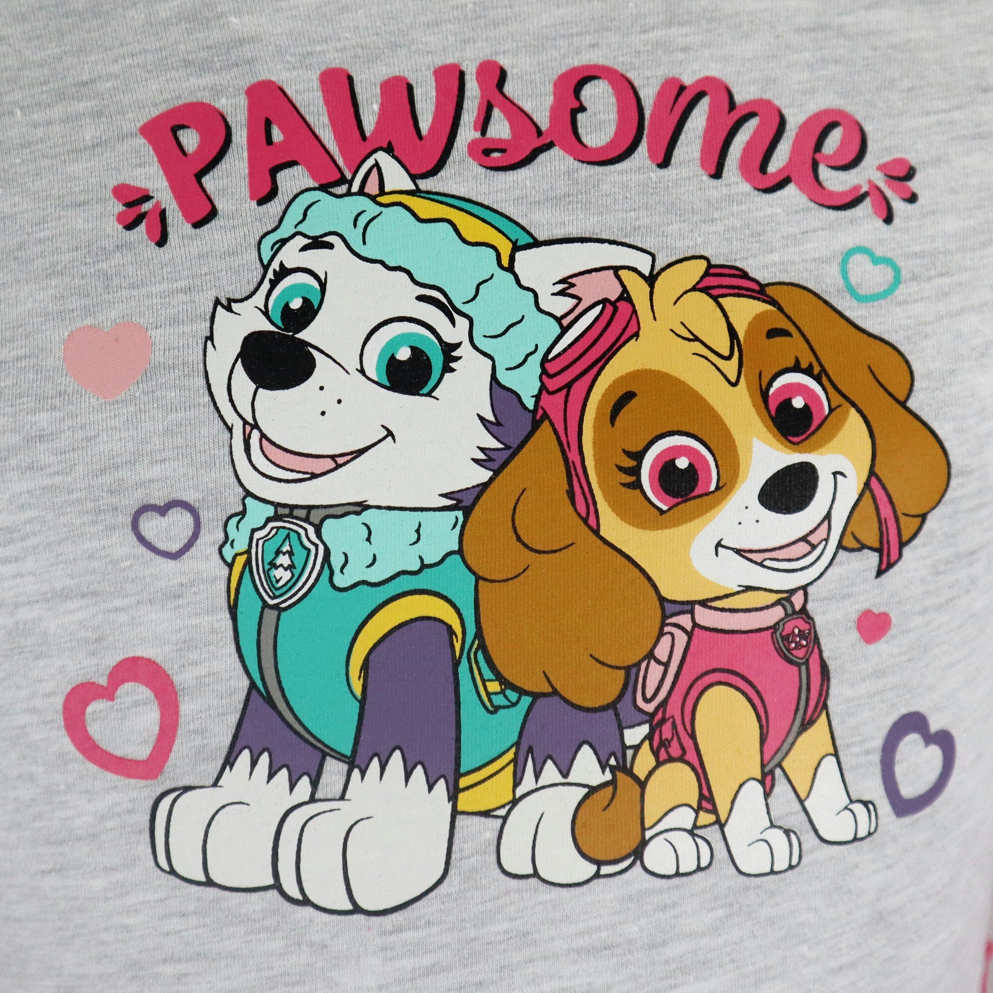 PAW PATROL Tüllkleid Paw Patrol Skye Everest Kinder Langarm Kleid Gr. 92 bis 128